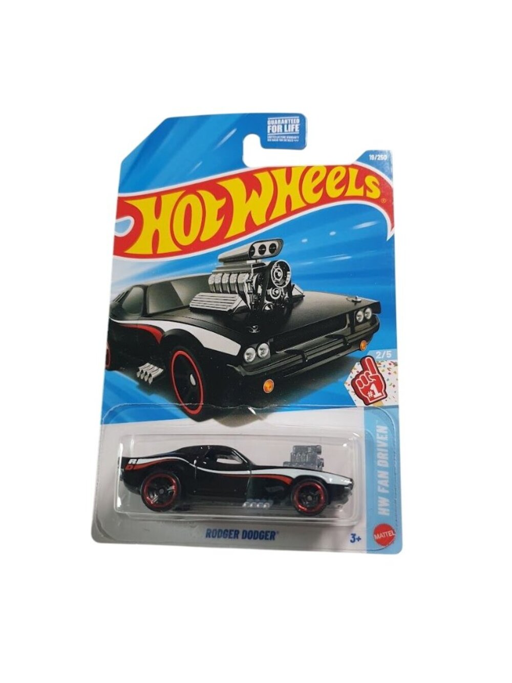 Hot Wheels Rodger Dodger HW Fan Driven Black Red Trim Die Cast Collectible Car
